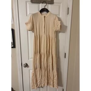 Bohme ivory maxi dress sz XS